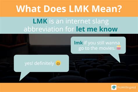 'LMK' meaning: Definition of the texting term and how to use it .
